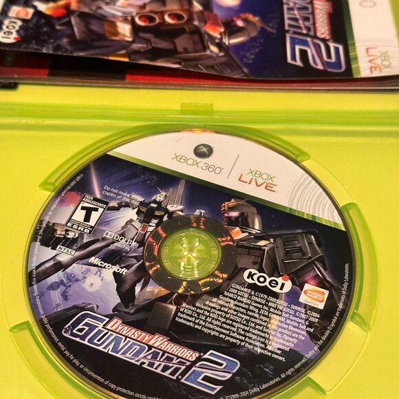 Gundam Dynasty Warriors 2 Xbox 360 Complete in Box With Manuals - Picture 3 of 3